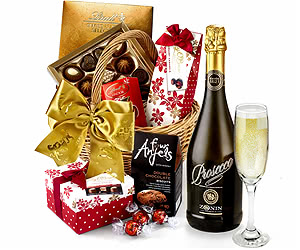 Easter Chocolate Indulgence Hamper With Prosecco